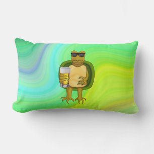 Thirsty Turtle Lumbar Pillow