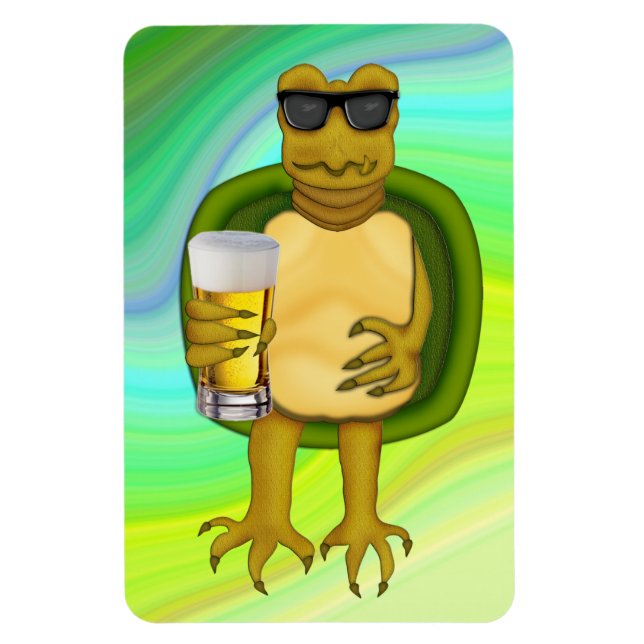 Thirsty Turtle Magnet (Vertical)