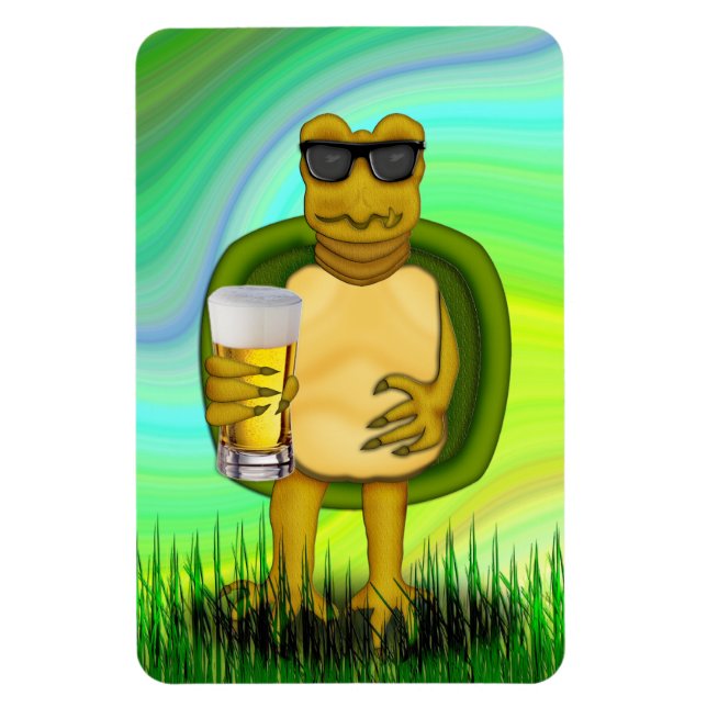 Thirsty Turtle Magnet (Vertical)