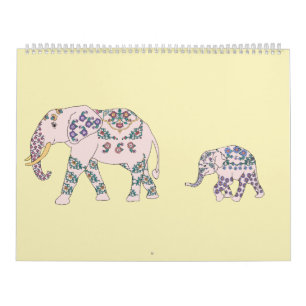 Thirteen Elephants and One Giraffe Calendar