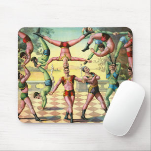 Thirteen Men Doing Acrobatics Mouse Pad