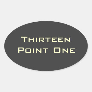 Thirteen Point One (13.1) Half Marathon Sticker