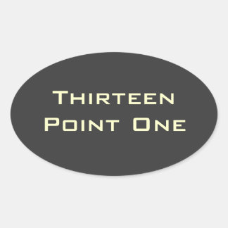 Thirteen Point One (13.1) Half Marathon Sticker