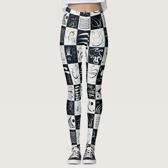 Thirty, Biomorphic Abstraction - Kandinsky Leggings (Front)