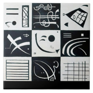 Thirty, Biomorphic Abstraction - Wassily Kandinsky Tile