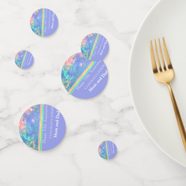 Thirty fourth Wedding Anniversary, Opal,  Confetti (Group)