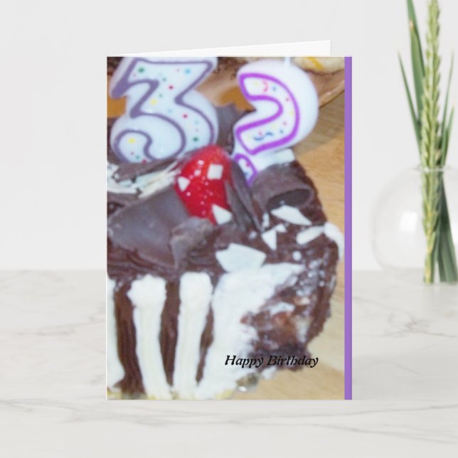 Thirty something birthday card (Front)