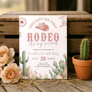 This Ain’t My First Rodeo Birthday Invitation, 2nd Invitation
