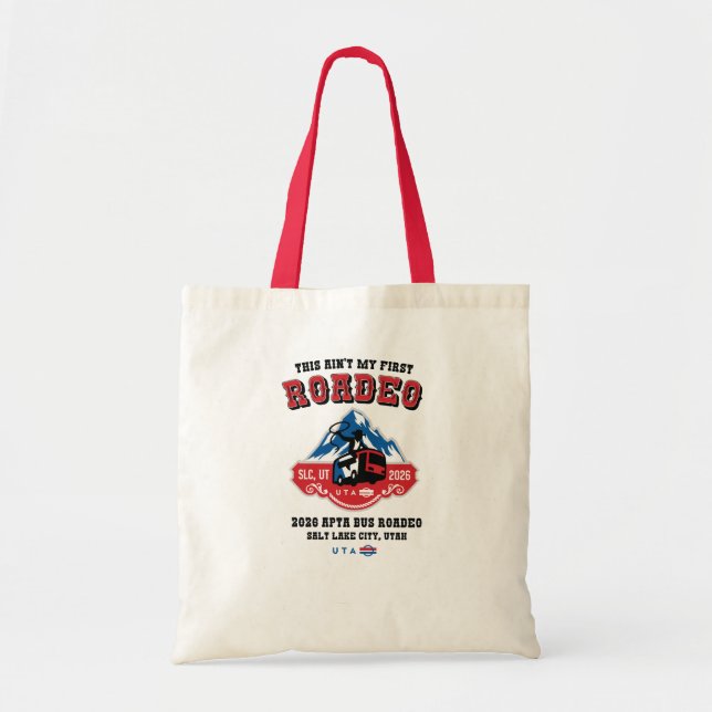 This Ain't My First Roadeo with Logo Tote Bag (Front)