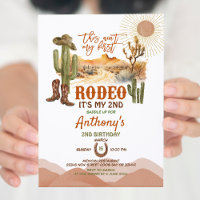 This Aint My First Rodeo 2nd Birthday Party Cowboy