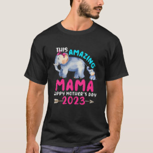 This Amazing Mama Mother's Day 2023 Elephant Mom B T-Shirt