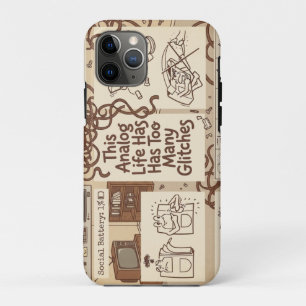 This Analogue Life Has Too Many Glitches VHS Stick iPhone 11 Pro Case