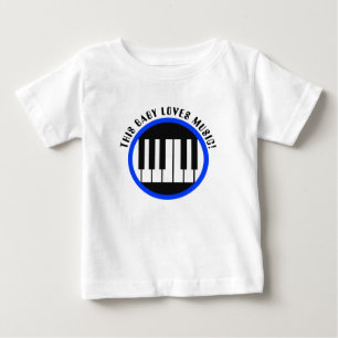 This baby loves music boys t-shirt