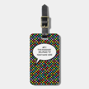 this baggage belongs to "name" luggage tag