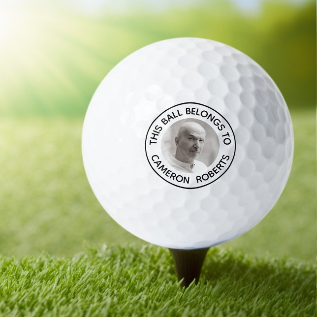 This ball belongs to name and photo golf ball (Creator Uploaded)