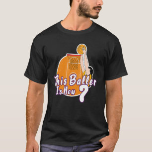 This Baller Is Now 7st Birthday Basketball Player  T-Shirt