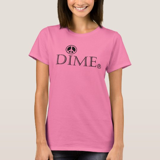 This beautiful woman soft cotton dime peace tee. T-Shirt