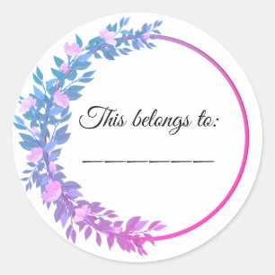 This belongs to classic round sticker