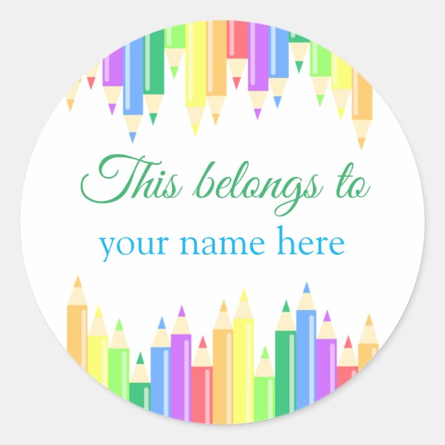 This belongs to classic round sticker (Front)