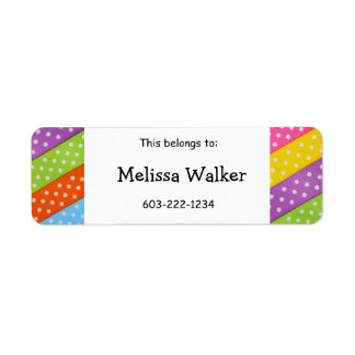 "This belongs to" Custom Name Kid's Sticker