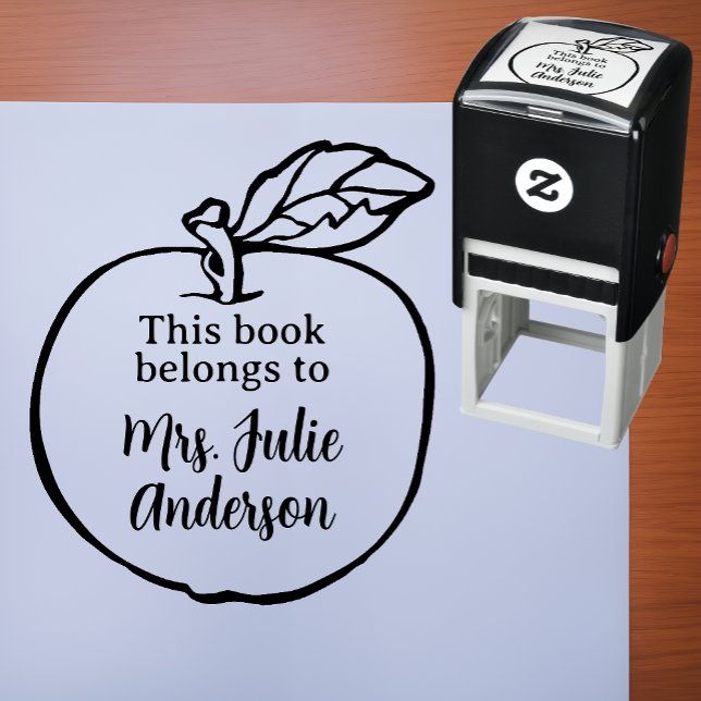 This Book Belongs To Custom Teacher's Library Mark Self-inking Stamp (Creator Uploaded)