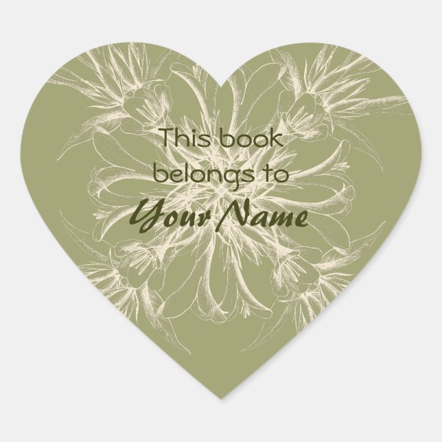 This Book Belongs To Flower Stickers (Front)