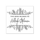 This Book Belongs To Greenery Custom Name Script