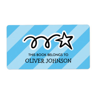 This book belongs to kids book labels with star