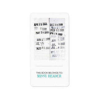 "This Book Belongs To" Label