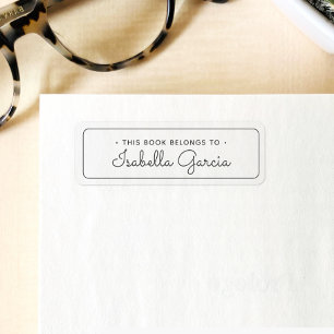 This Book Belongs To Modern Script Typography