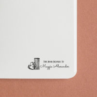 This Book Belongs To Name Bookplate