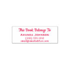 This Book Belongs To Name Tel Number Mail