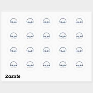 This Book Belongs To Personalized Classic Round St Sticker