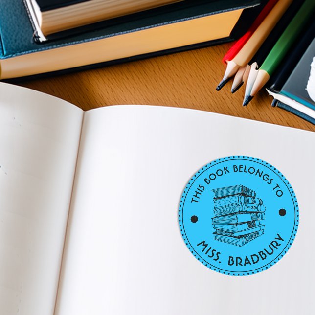 This Book Belongs To Personalized Classic Round Sticker (This Book Belongs To Personalized Classic Round Classic Round Sticker)