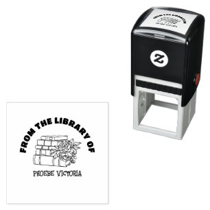 This Book Belongs to Personalized Library Stamp