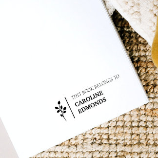 This Book Belongs To Personalized Name Self-inking Stamp