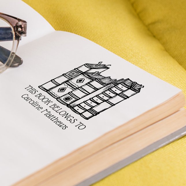 This Book Belongs To Personalized Rubber Stamp (This Book Belongs To Personalized Rubber Stamp)