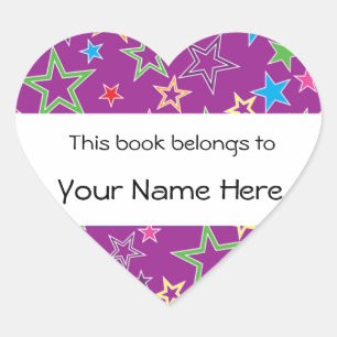 This Book Belongs To Personalized Sticker