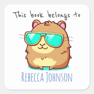 This book belongs to square sticker