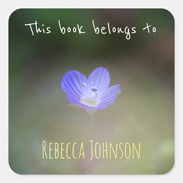 This book belongs to square sticker (Front)