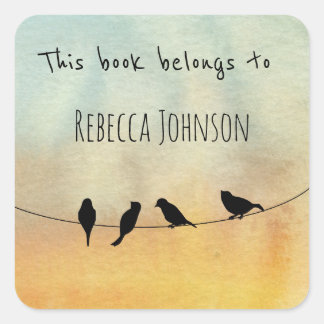 This book belongs to square sticker