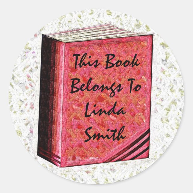 This Book Belongs To... Sticker (Front)