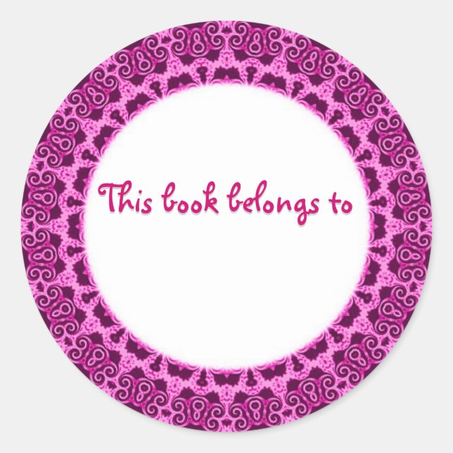 THIS BOOK BELONGS TO... stickers (Front)