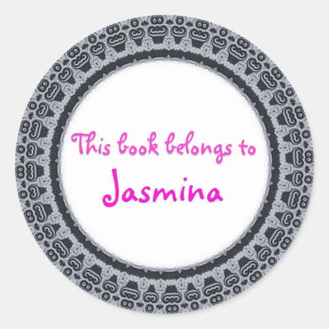 THIS BOOK BELONGS TO... stickers (Front)