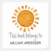 This Book Belongs To- Sunshine Personalized 