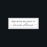 This Book Belongs To Trendy Script Name Self-inking Stamp<br><div class="desc">This Book Belongs To Trendy Script Name Stamp for Books.

Personalize with your name and custom text.</div>