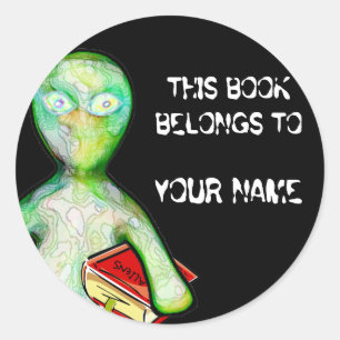 This Book Belongs To You! Classic Round Sticker