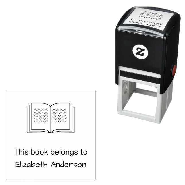 This Book Belongs to Your Name Self-inking Stamp (In Situ)