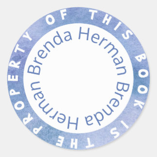 "This Book Is The Property Of" Sticker Template