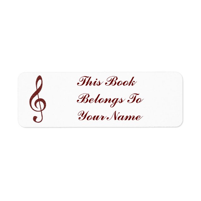 THIS BOOK- RETURN ADDRESS LABELS (Front)